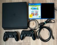 Sony Playstation 4 PS4 Slim 1 TB + 2x Controller + Gratis: Sims 4 Bayern - Karlshuld Vorschau