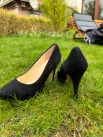 ♥️ Buffalo High Heels Wildleder Pumps Schwarz ♥️ Wandsbek - Hamburg Sasel Vorschau