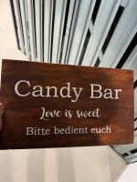 Holzschild Candybar Hochzeit Deko Baden-Württemberg - Gundelfingen Vorschau