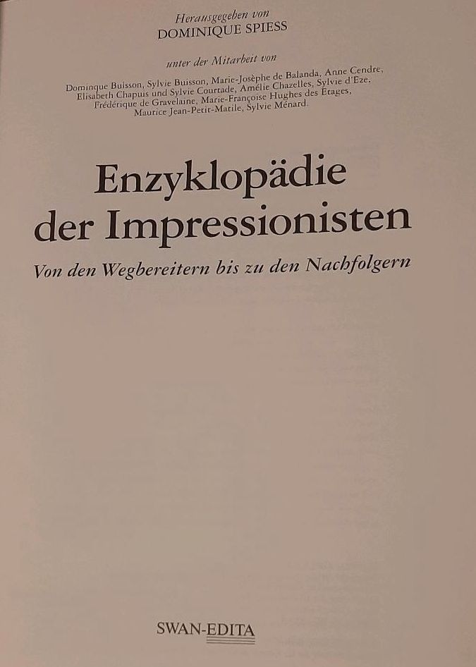 2 gebundene Bücher "Enzyklopädie d. Impressionisten" und A.Renoir in Berlin
