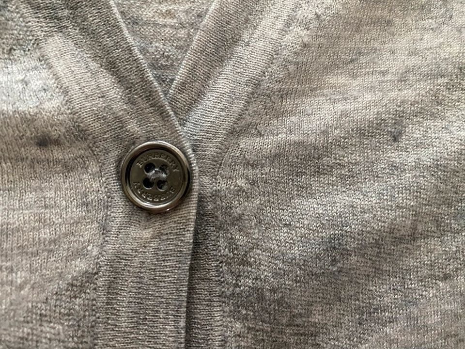 Burberry Cardigan Strickjacke Damen Grau Größe XS in Moers