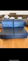 Begana Couch Sofa Leder echtleder blau 2 sitzer Bayern - Obertraubling Vorschau