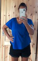 T-Shirt, Shirt, Oberteil, Hemd, Bluse, blau Größe 36 / S Brandenburg - Zühlsdorf Vorschau
