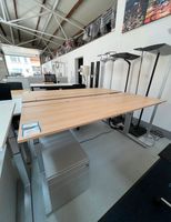 Bene - elektrischer Schreibtisch 200x80cm - Eiche Düsseldorf - Eller Vorschau