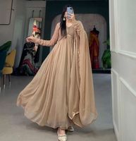 Anarkali kleid mit schal indien in beige Niedersachsen - Munster Vorschau