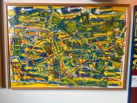 Abstrakte Kunst Malerei abstrakt mit Rahmen Nordrhein-Westfalen - Königswinter Vorschau