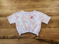 T-Shirt gr 128 134 kurzes T-Shirt rosa weiß Blume Nordrhein-Westfalen - Bad Salzuflen Vorschau