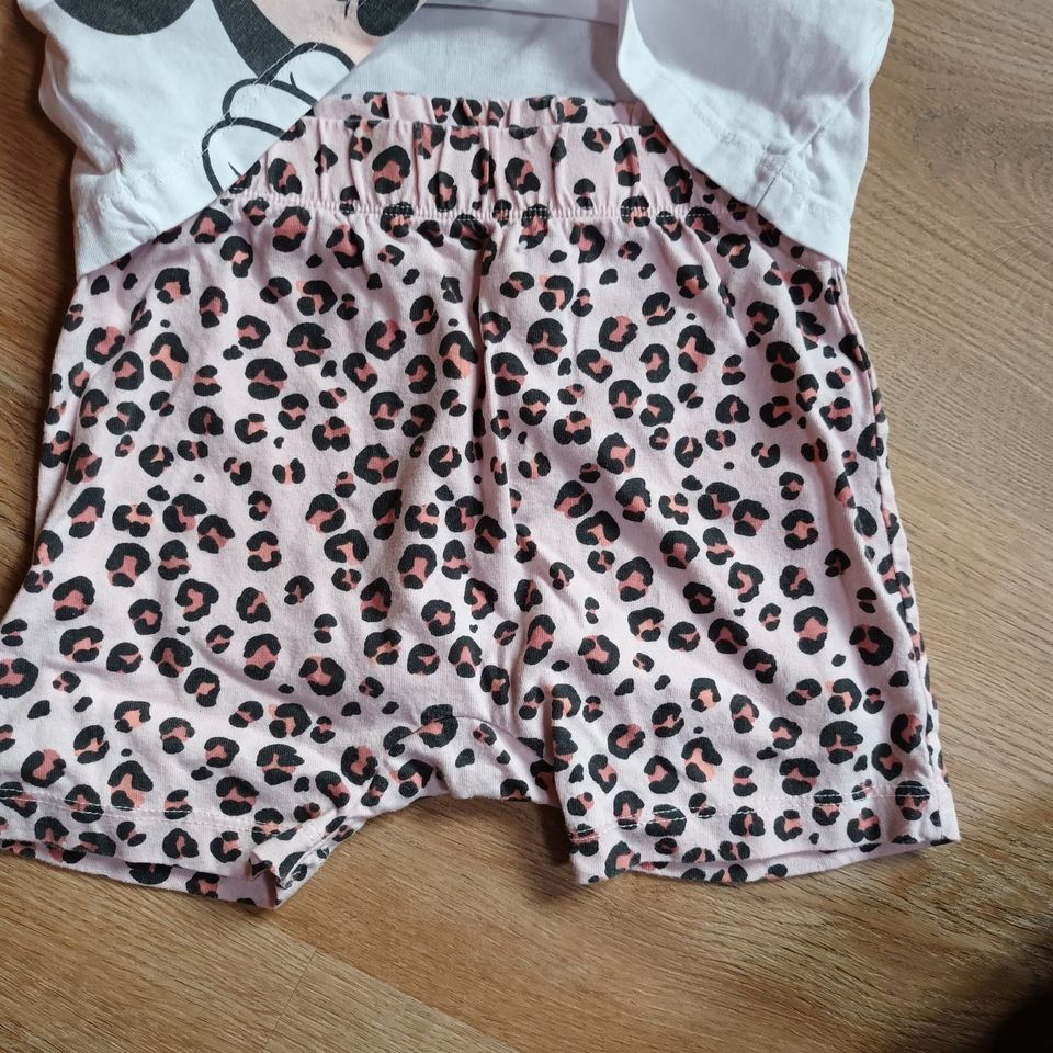 2 Mädchensets Disney, jeweils Shirt und kurze Hose, Gr. 86 in Albstadt