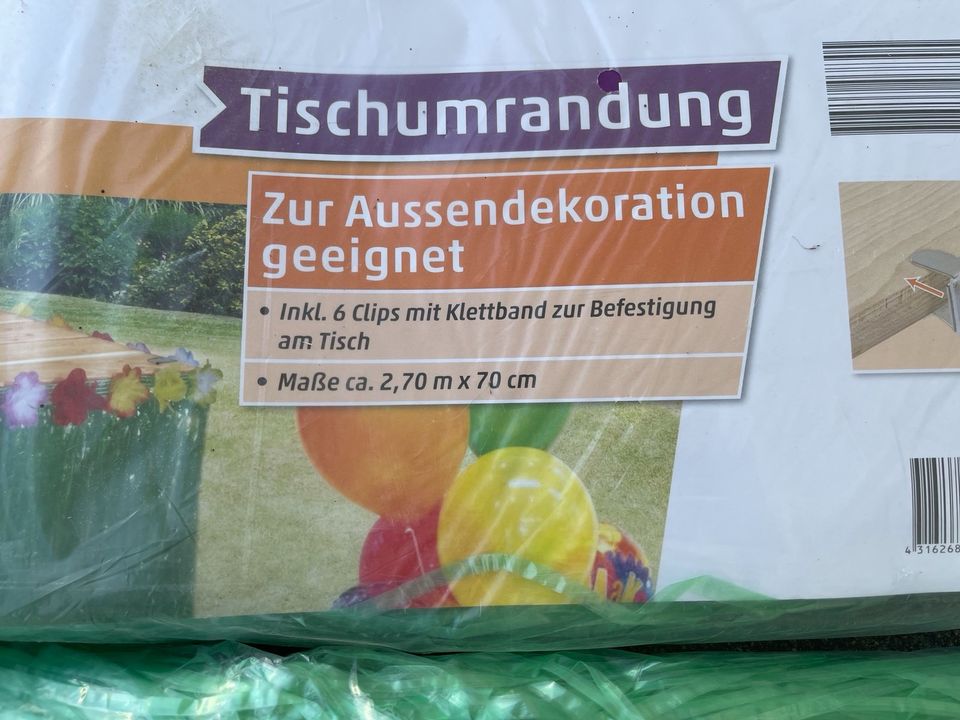 Deko für Bierbank / Tisch  / Umrandung in Buttenwiesen