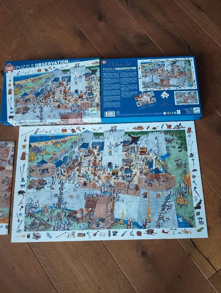 Puzzle Ritterburg 100 Teile Djeco in Sankt Augustin