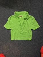 Kurzes Polo Shirt grasgrün Zara Wandsbek - Hamburg Farmsen-Berne Vorschau