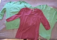 Street one Shirt 3/4 Arm grün und weinrot Größe 38 "May" Hessen - Bebra Vorschau