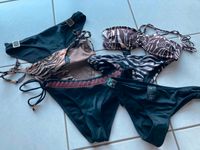 Bikinihose Bikini Bikinioberteil braun schwarz gemustert Boho Bayern - Schwaig Vorschau
