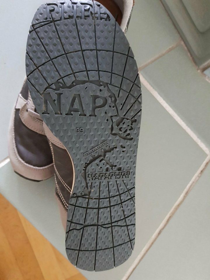 Napapijri Damen Sneaker Saga Grau-Orange Gr. 39 NP 99€ in Saarwellingen