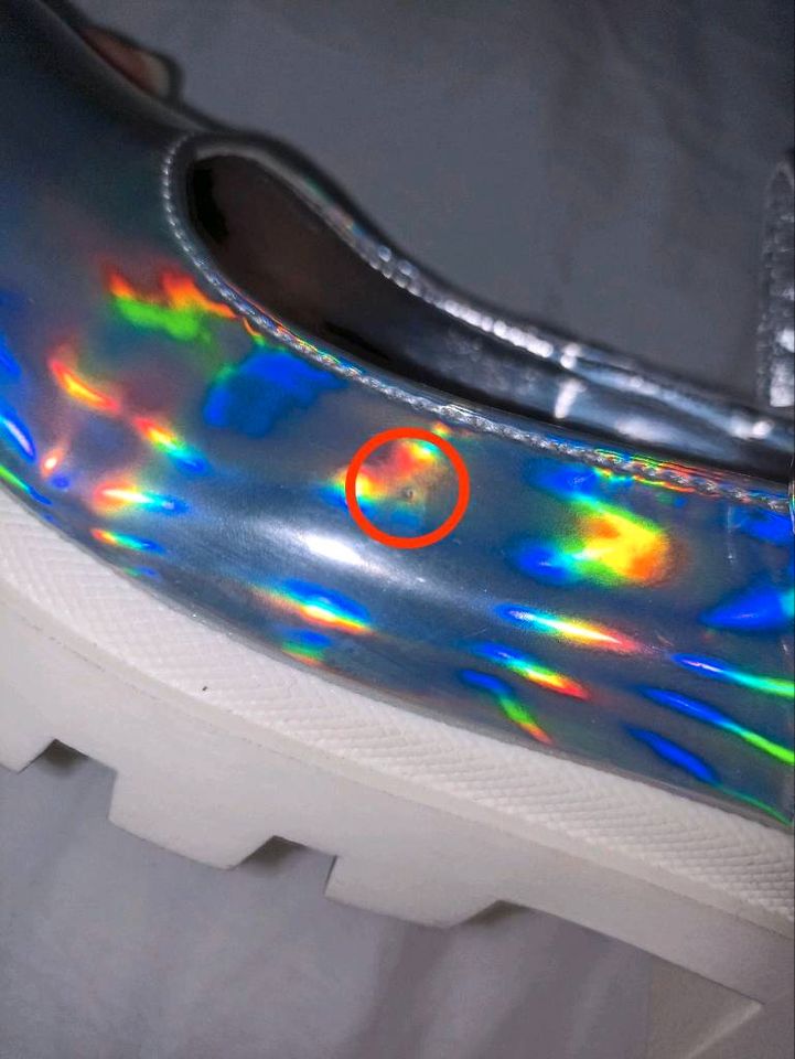 Damenschuhe Größe 36 Holo Holographisch Glitzer Silber in Hamburg