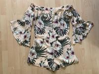 Einteiler Jumpsuit Overall Blumen Sommer bunt kurz 38 wie neu Bayern - Augsburg Vorschau