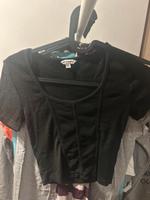 Schwarzes Crop-Top – XS, aber locker geschnitten Hessen - Gießen Vorschau