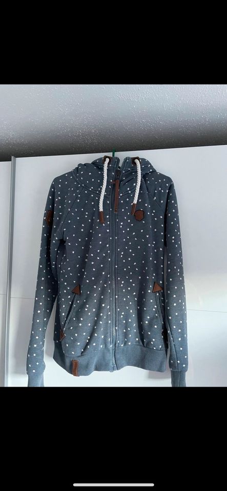 Naketano Jacke gr M blau sweatjacke 38 Hoodie Zipper in Pforzheim