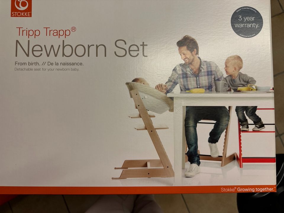 Stokke Tripp Trapp Newborn Set mit Schonbezug und Spielbogen in Hanau