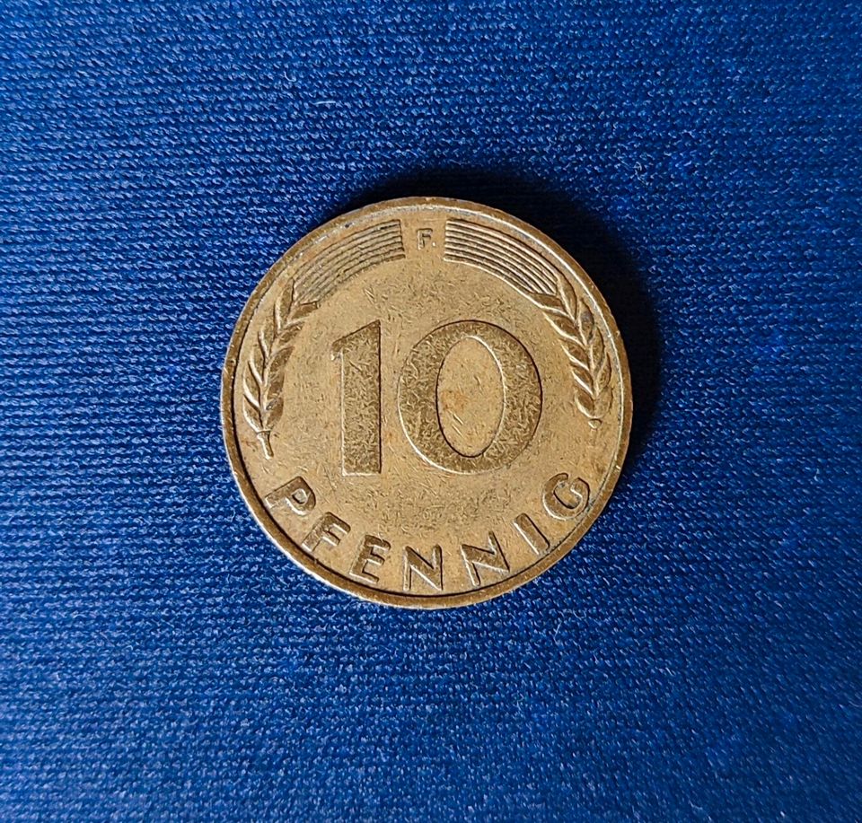 10 Pfennig 1950 F in Wiesbaden