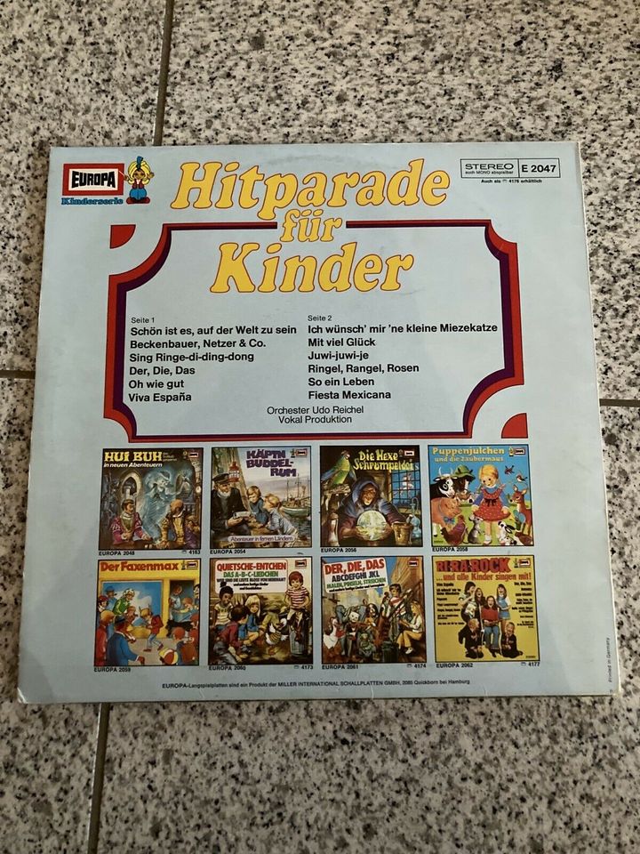 „Hitparade für Kinder“ Schallplatte zu verkaufen! in Bad Münster-Ebernburg