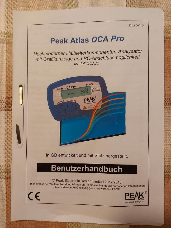 Peak atlas Modell DCA 75 und DCA 55 Halbleitertester in Bassum