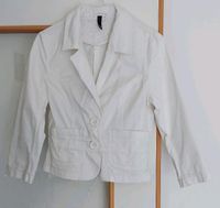 Blazer Jacke von H&M weiß Gr. 38 S M Bayern - Augsburg Vorschau