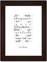 Coco Chanel Zitat Ich trinke Champagner Print Bild Druck Poster Rheinland-Pfalz - Kettenheim Vorschau