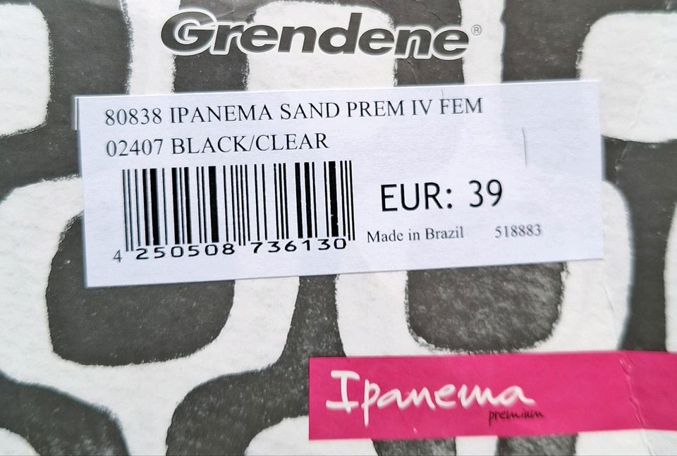 Ipanema Sandale transparent schwarz in Hamm