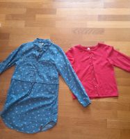 Blaues Blusenkleid mit pinker Strickjacke Bayern - Sulzbach-Rosenberg Vorschau