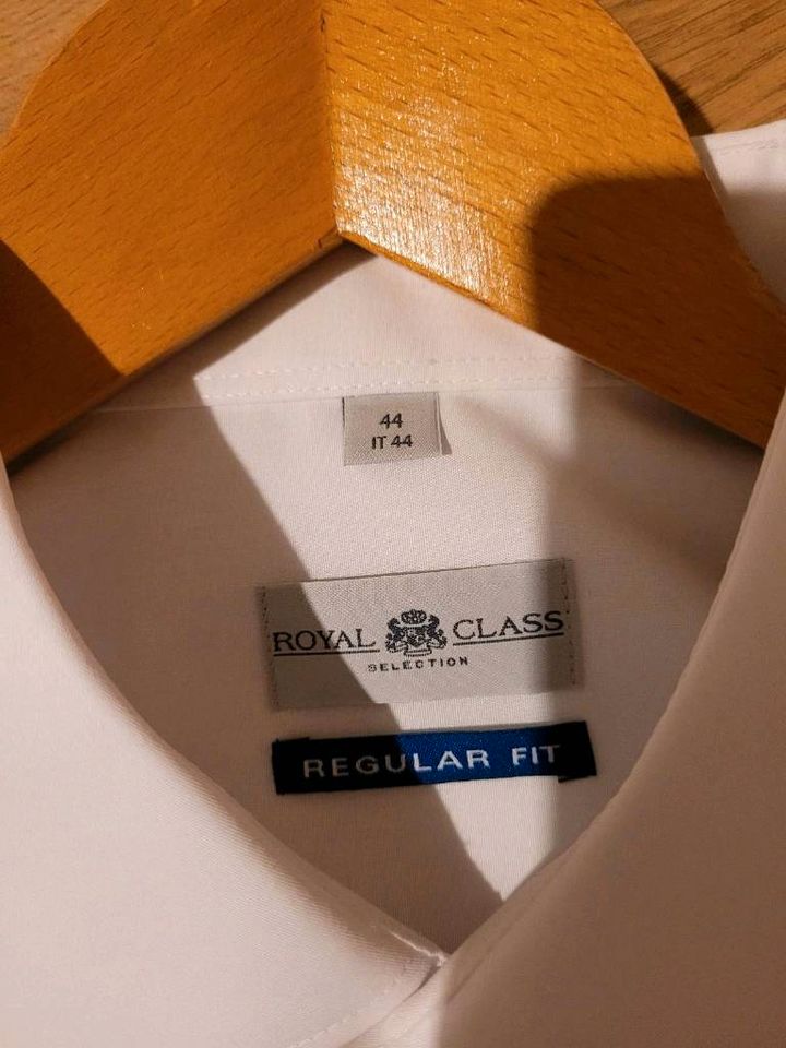 Hemd Bluse Royal Class weiss 44 regular fit weiß Knöpfe festlich in Miltach
