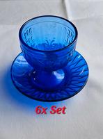 DDR Eisbecher,Dessertschale,blaues Glas Thüringen - Friedrichroda Vorschau