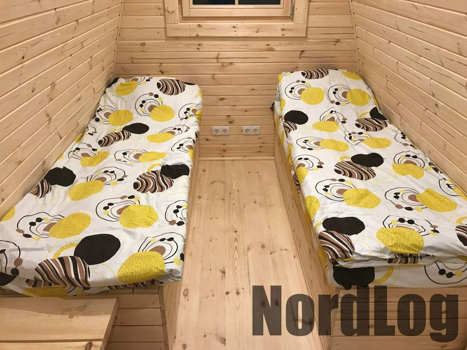 NordLog luxury ISO Camping Pod 2,4 x 3,5m Haus Gartenhaus Ferien in Weil der Stadt