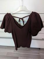 Damen Oberteil Bluse Only XS weinrot Rücken Schleife Sommer kurz Hessen - Fulda Vorschau