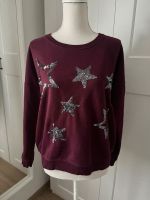 LTB Pullover Sweater Sterne Pailletten Bordeaux Weinrot Dresden - Strehlen Vorschau