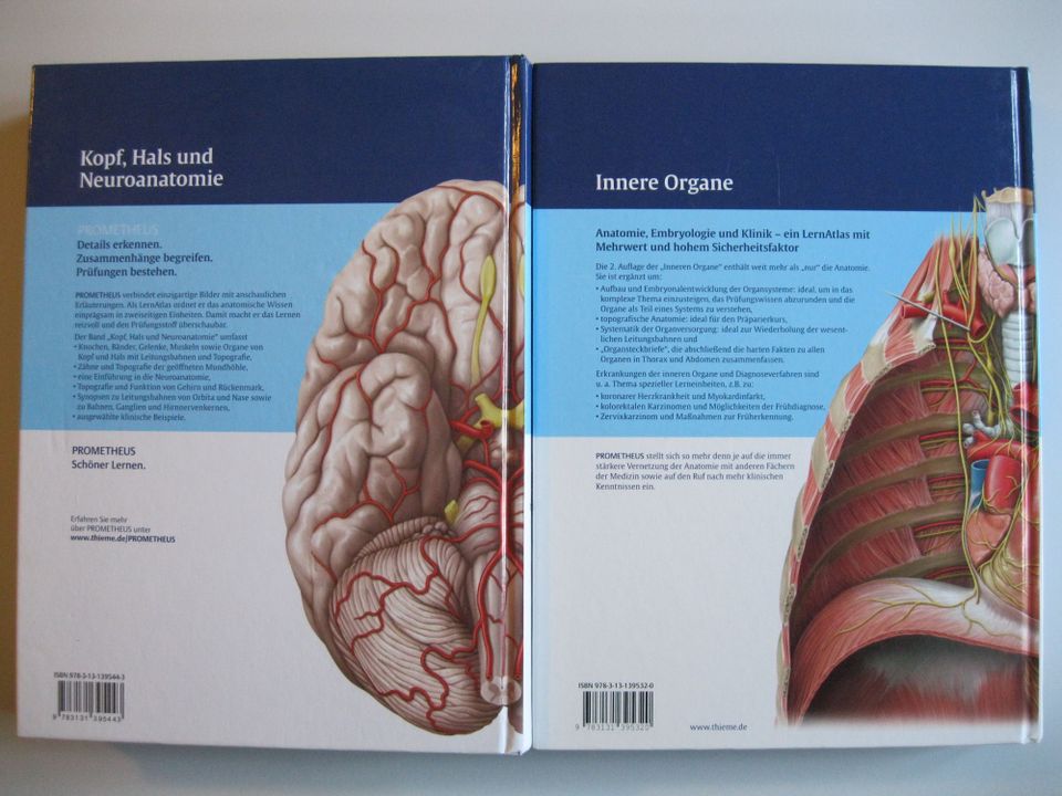 PROMETHEUS LernAtlas Kopf Hals und Neuroanatomie + Innere Organe in Chemnitz