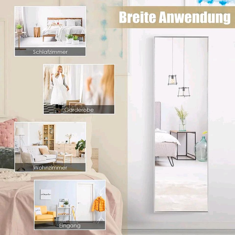 Costway 37x120cm Ganzkörperspiegel Tür Wand Schlafzimmer #Neu# in Taura