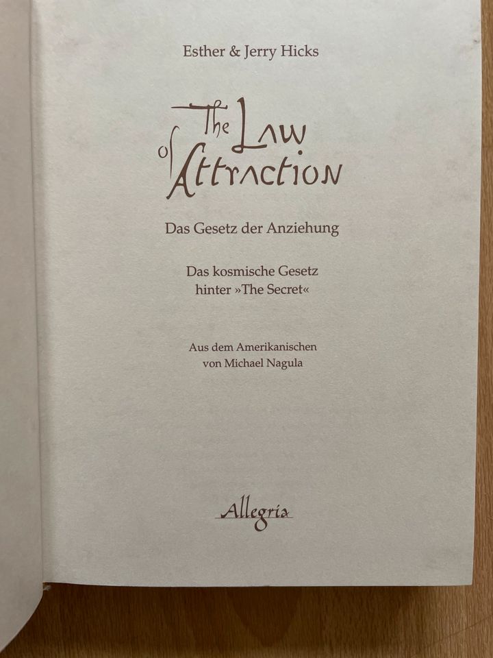 The Law of Attraction - Esther u. Jerry Hicks in Potsdam