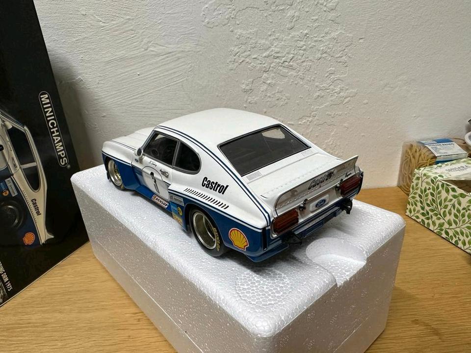 K. Ludwig #3 Ford Capri RS-3100 DRM 1975 Modellauto 1:18 '75 K. Ludwig #3 Ford Capri RS-3100 DRM 1975 Modellauto 1:18 '75