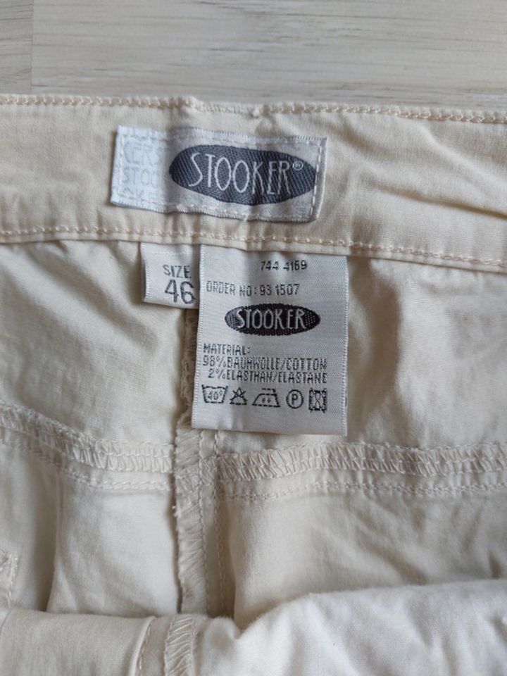 Neu Hose Stooker Gr.46 beige / Creme Sommer Länge 30" normal in Waiblingen