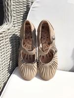 Sommer Sandale mit leichtem Absatz Gr.38 #vintage Nordrhein-Westfalen - Königswinter Vorschau