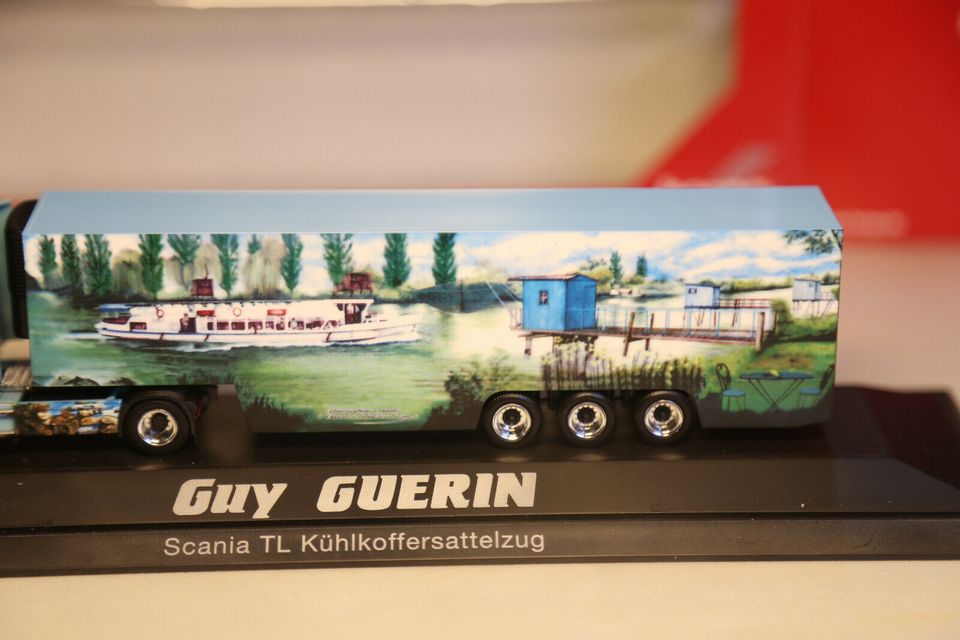 (421) Airbrush Herpa Scania TL Küko-SZ "Guy Guerin" 1:87 wie Neu in Eriskirch