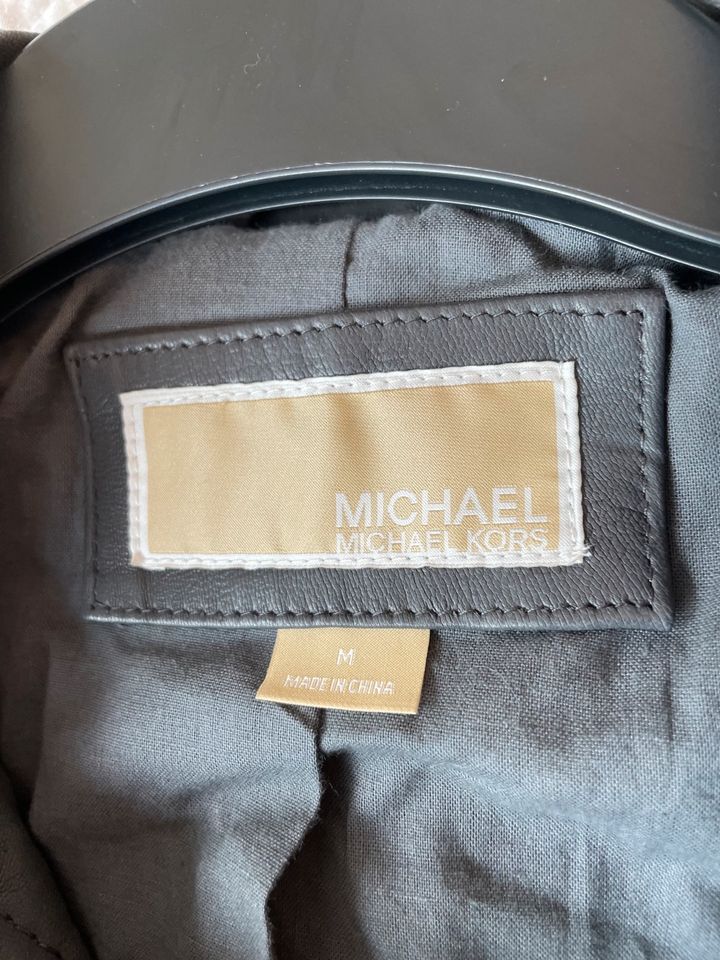 Michael Kors echt Lederjacke grau neu mit Etikett Gr. M / 38 in Saarbrücken