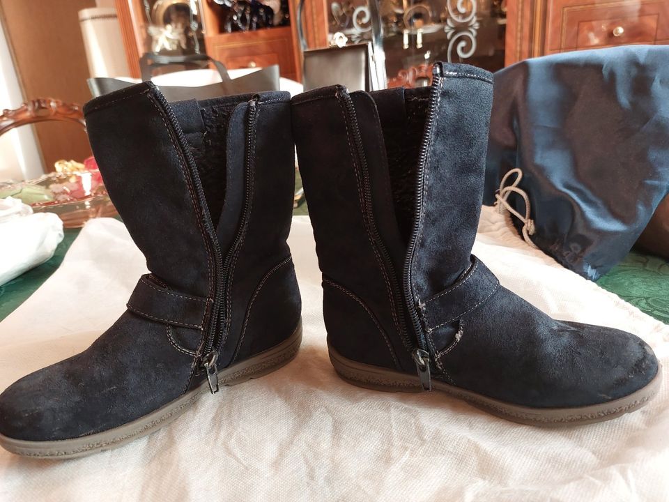 Schuhe Winterstiefelette Mädchen Dunkel Blau Boots Gr 29 in Hannover