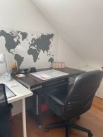 Schreibtisch dunkelbraun mit Rollcontainer Büro Nordrhein-Westfalen - Lünen Vorschau