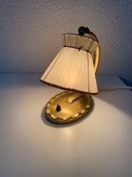 Vintage Tischlampe Messing mit plissiertem Schirm Kr. München - Garching b München Vorschau