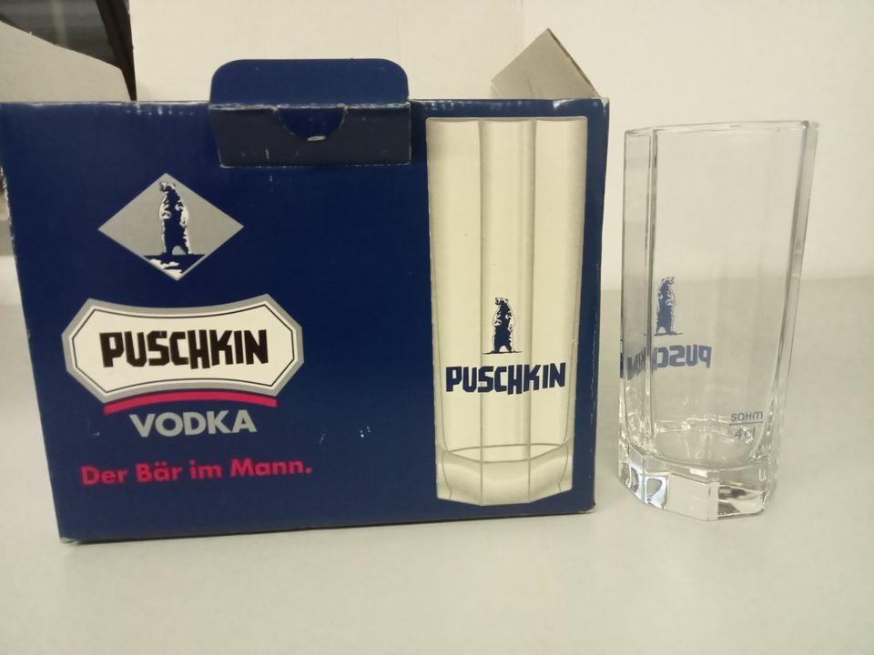 PUSCHKIN Wodka Longdrink Gläser in Karben