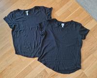 2x H&M Basics T-Shirt schwarz S Baumwolle Modal Köln - Mülheim Vorschau