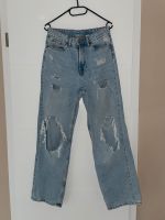 Baggy High waist Jeans hellblau mit Löchern Nordrhein-Westfalen - Erftstadt Vorschau