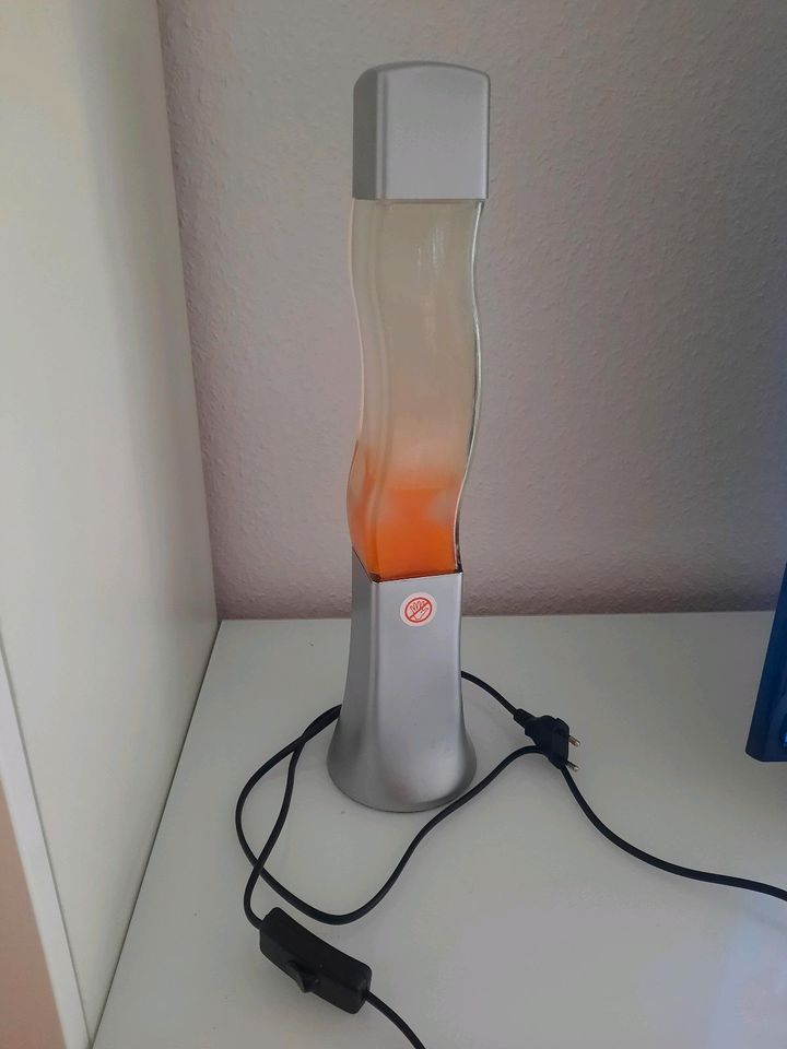 Lavalampe Orange Tischleuchte Stehlampe 42 cm in Rheine